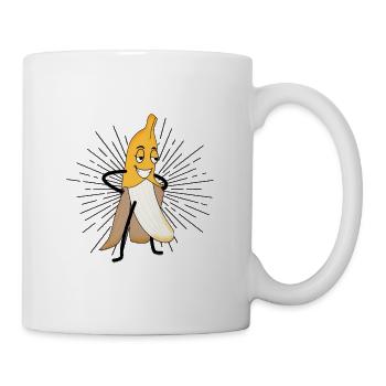 Funny striptease banana bachelor gift - Mug - white - Right