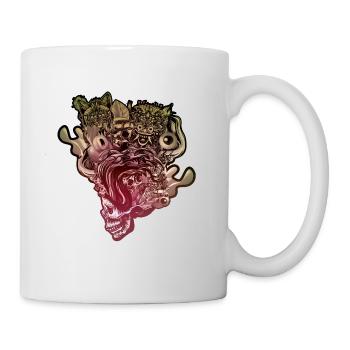 Head Blown Skull - Mug - white - Right