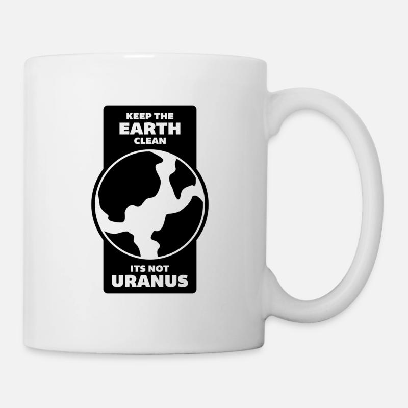 Erde Umwelt sauber halten Klimawandel Uranus - Tasse - Weiß