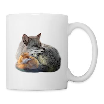 Fox shirt accessories - Mug - white - Right