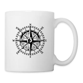 Kompass - Tasse - Weiß - Rechts