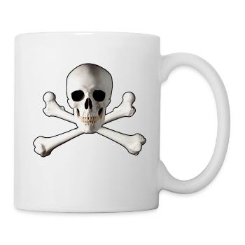 crane pirate - Mug blanc - blanc - Droite