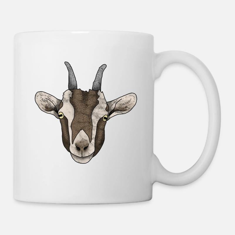 Ziegenkopf - Mug blanc - blanc