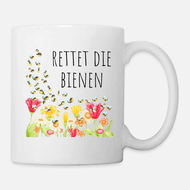 Rettet die Bienen - Tasse - Weiß