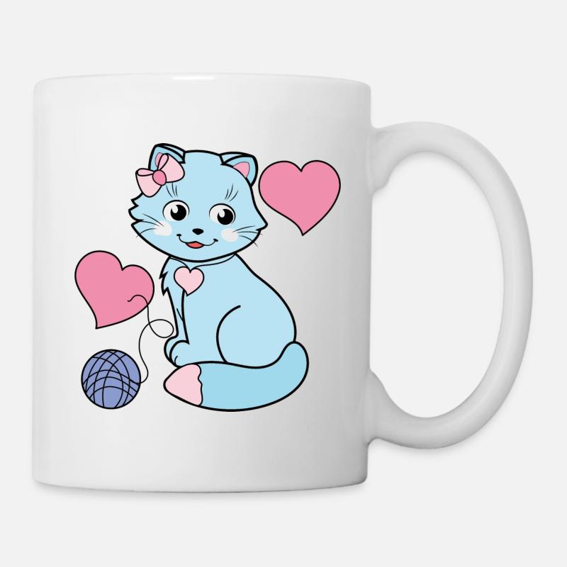 Enfants Chat Kaetzchen - Mug blanc - blanc