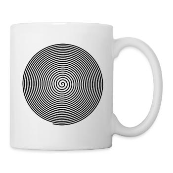 Spirale Geschenk, optische täuschung hypnose - Tasse - Weiß - Rechts