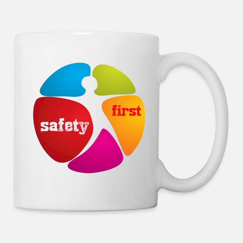 SAFETY FIRST * SÉCURITÉ - Mug blanc - blanc