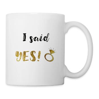 j'ai dit oui - Mug blanc - blanc - Droite