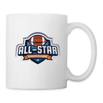 Ball Football Super Bowl Sport Gewalt - Tasse - Weiß - Rechts
