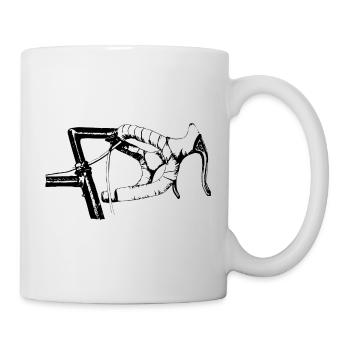 Vélo Biker WM guidon de guidon cadeau guidon - Mug blanc - blanc - Droite