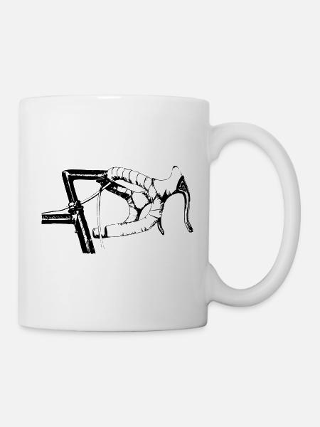 Fahren Fahrrad Biker WM Lenker Geschenk Lenker - Tasse - Weiß