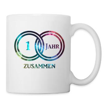 1 an ensemble - Mug blanc - blanc - Droite