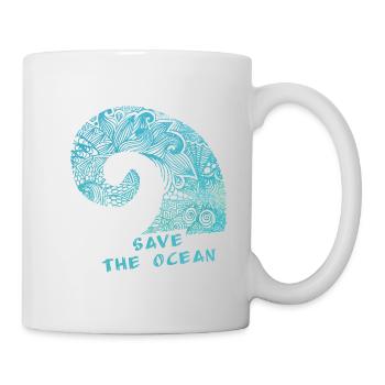 save the ocean - Mug - white - Right