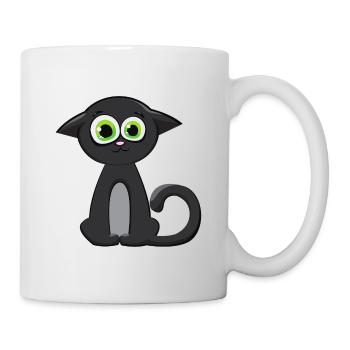 Chaton visage de chat - Mug blanc - blanc - Droite