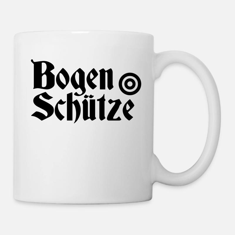 Bow Sagittarius Old School - Mug - white