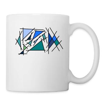 Blue corner - Mug - white - Right