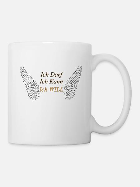 Je peux, je peux, je veux dire les ailes - Mug blanc - blanc