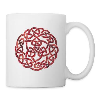 noeud celtique 5 e 18 - Mug blanc - blanc - Droite