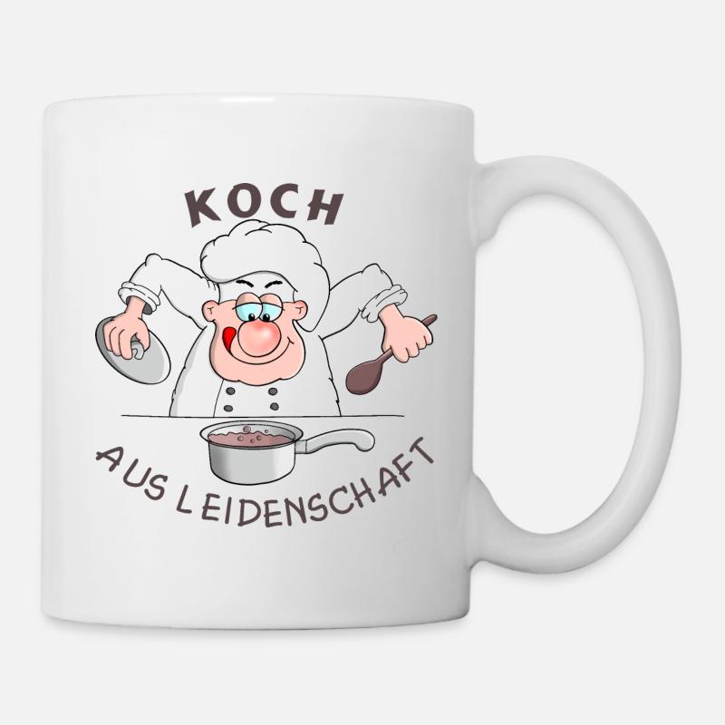 Hobbykoch - Koch - Hobby - Tasse - Weiß