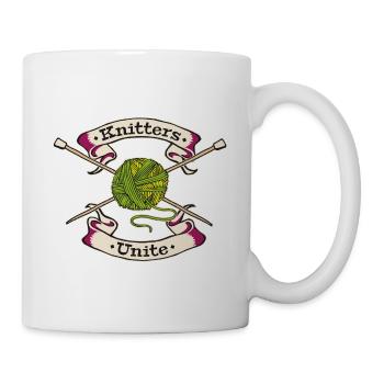 Knitters Unite - Mug - white - Right