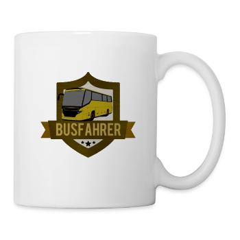 Busfahrer Shirt · Ich bin · Busfahrer Geschenk - Tasse - Weiß - Rechts
