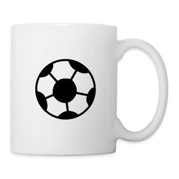 Football - Soccer - Mug blanc - blanc - Droite