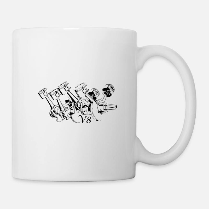 V8 engine - Mug - white