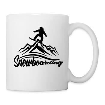 snowboard - Tasse - Weiß - Rechts