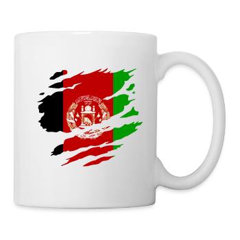 Afghanistan Flagge - Tasse - Weiß - Rechts