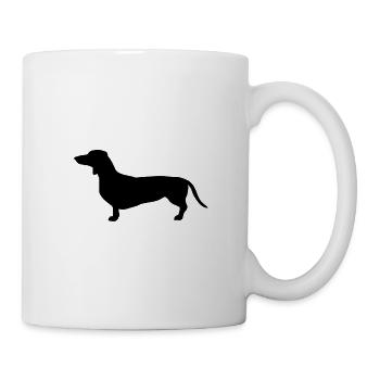Dackel - Tasse - Weiß - Rechts