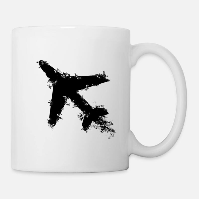 Avion pilote - Mug blanc - blanc