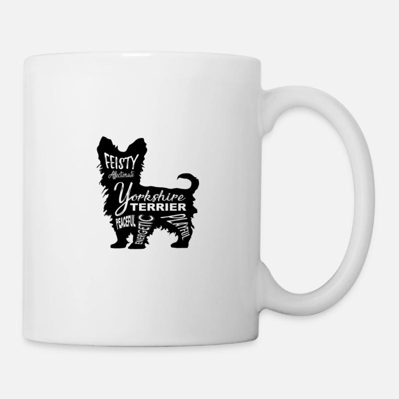 Yorkshire Terrier - Tasse - Weiß
