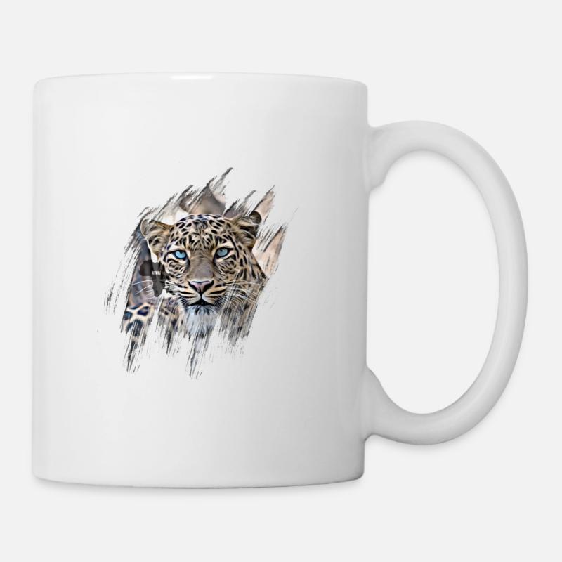 Leopard - Tasse - Weiß