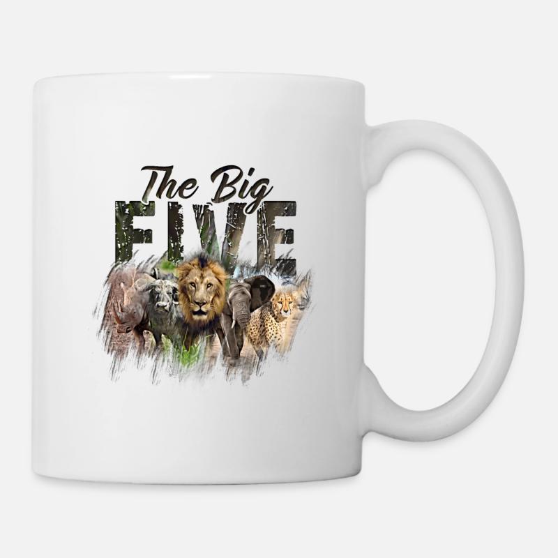 The Big Five - Tasse - Weiß