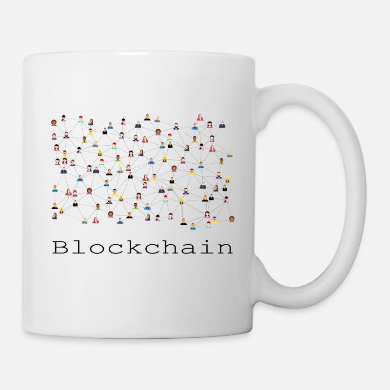 Blockchain - Tasse - Weiß