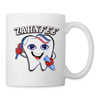 zahn zahnarzt zahnarzthelferin fee zahnpflege - Tasse - Weiß - Rechts