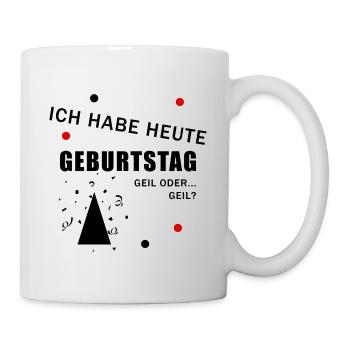 Birthday saying awesome - Mug - white - Right