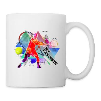 tennis - Mug blanc - blanc - Droite