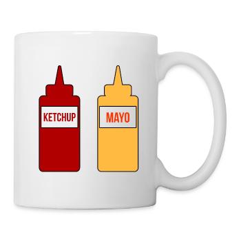 Mayo Ketchup - Mug blanc - blanc - Droite