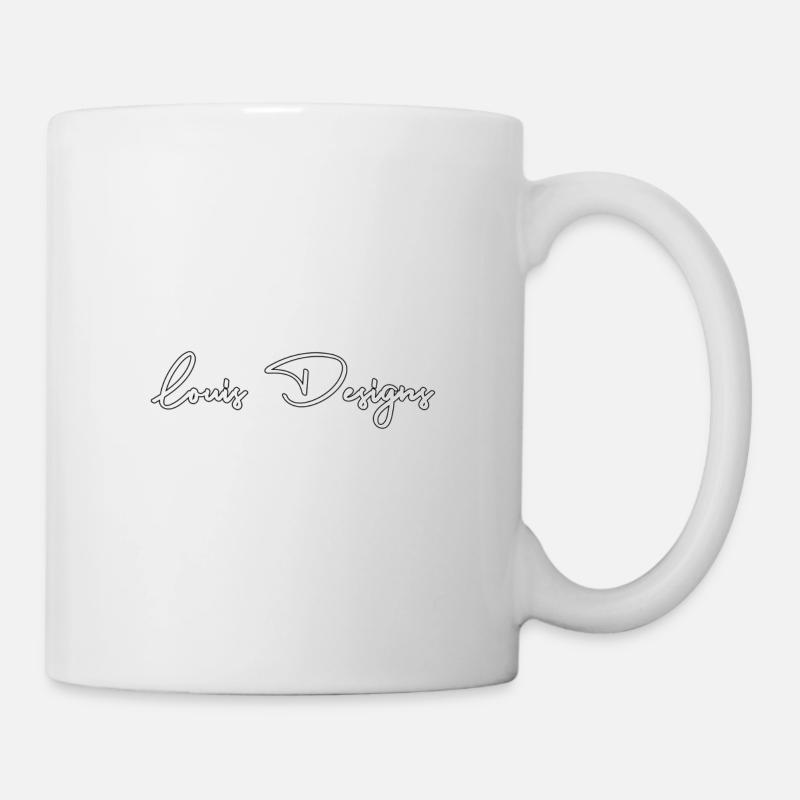 Louis conçoit le logo (blanc) - Mug blanc - blanc