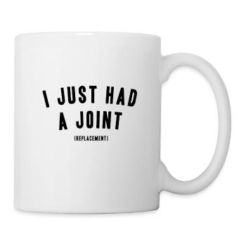 KNIE OPERATION GESCHENKIDEE! - Tasse - Weiß - Rechts