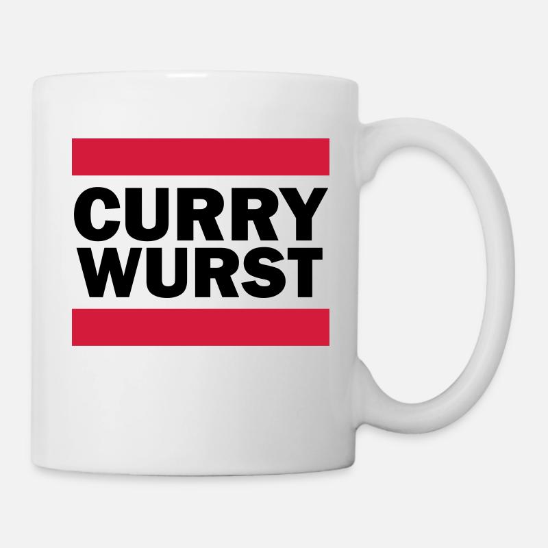 Currywurst - Tasse - Weiß