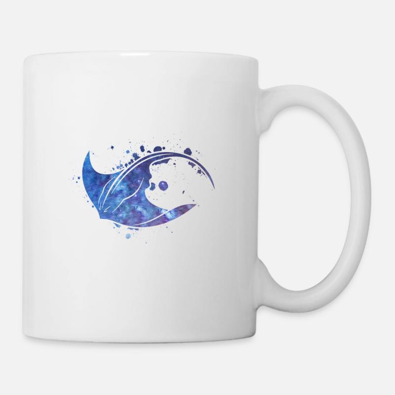 Rochen - Tasse - Weiß