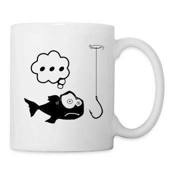 Pêche au poisson - Mug blanc - blanc - Droite