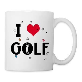Maillot de golf - Sport Hobby Golfer - Cadeau - Mug blanc - blanc - Droite