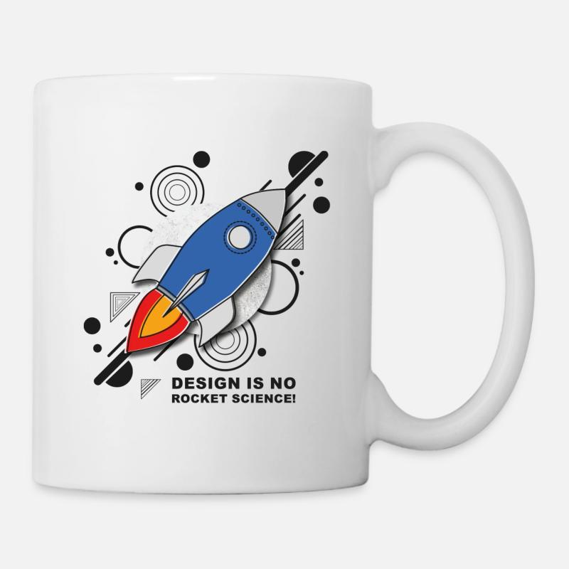Design is no Rocket Science Nummer 3 - Tasse - Weiß