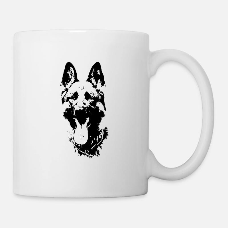 Hunderasse Schäferhund - Tasse - Weiß