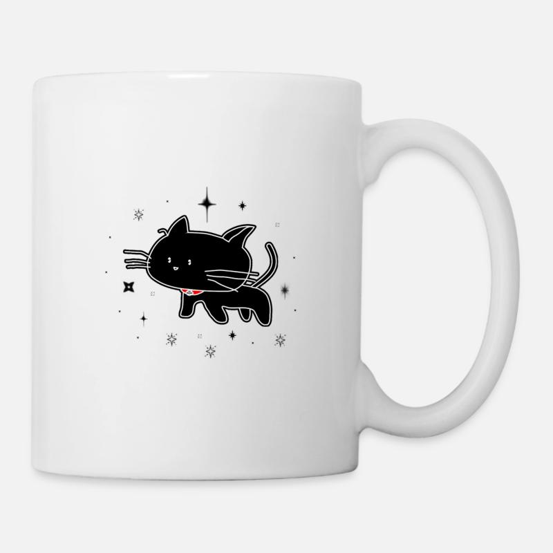 Black cat - Mug - white