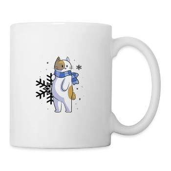 Frierkatze - Tasse - Weiß - Rechts