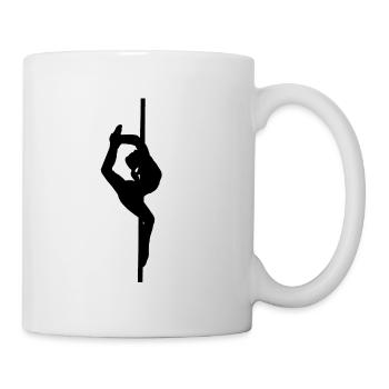 Pole Dance Figurine - Fitness Sport - Gift Idea - Mug - white - Right